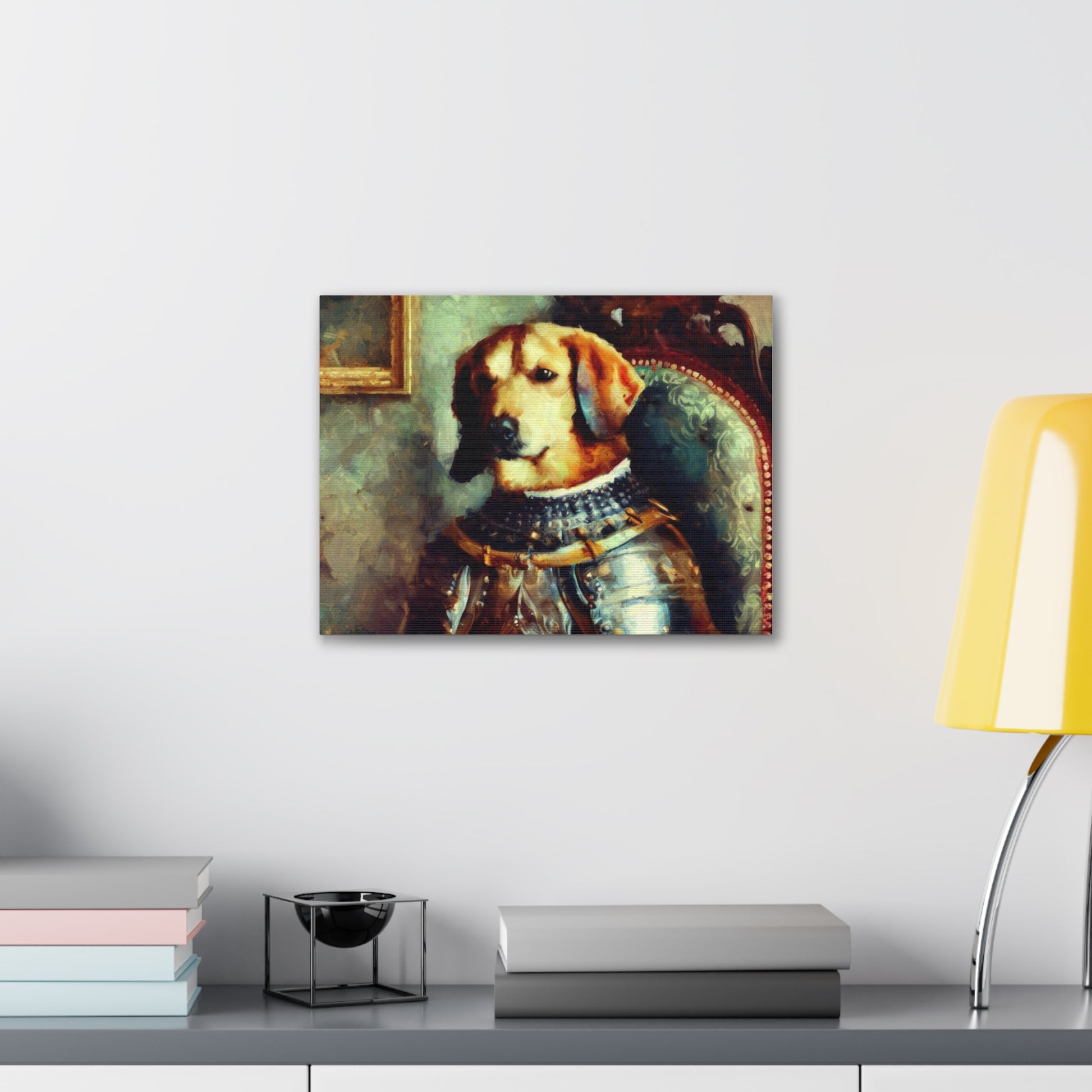 Fancy Dog, Canvas Dog Art, Dog Wall Art, Canine Canvas Art, Canvas Gallery Wraps