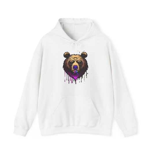 Graffiti Hoodie, Graffiti sweatshirt, Bear Urban Art, Hooded Sweatshirt