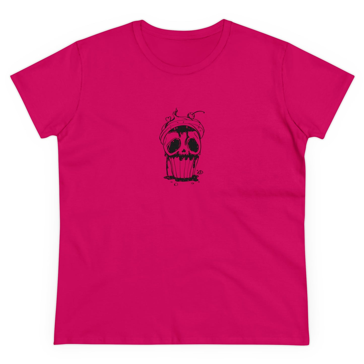 Skull Cupcake, Halloween Cupcake Designs, Halloween Graphic Shirts, Spooky Halloween Shirts, Cute Halloween Graphic Tees Heliconia