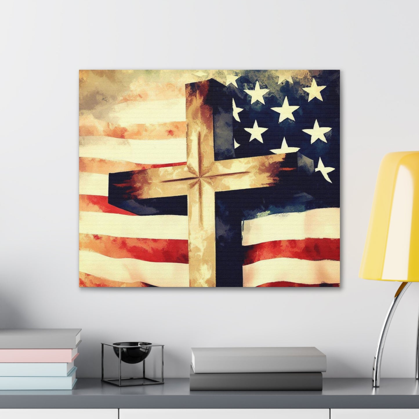 Christian wall art, Flag wall art, Canvas Gallery Wraps - SaviTraviDesigns