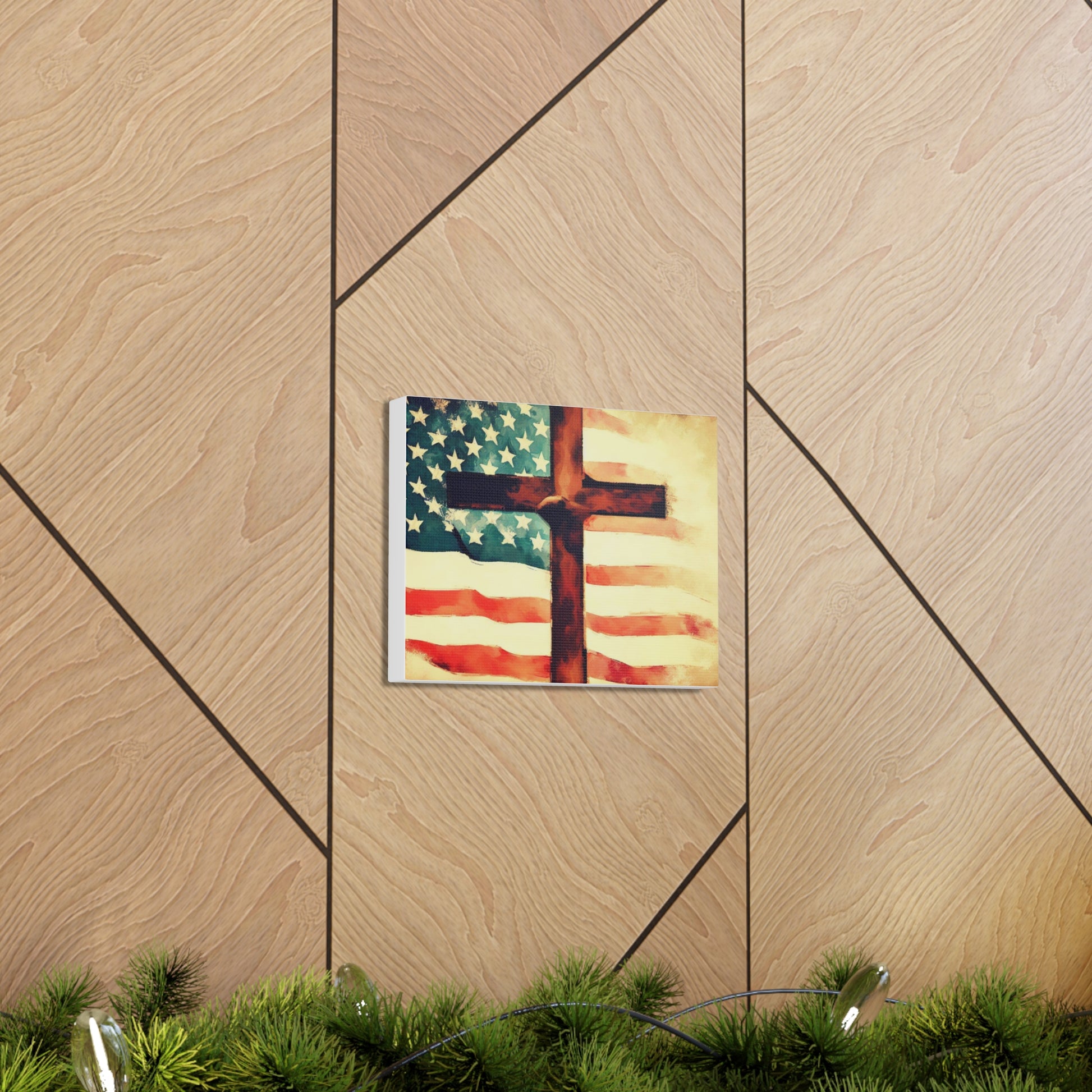 Christian wall art, Flag wall art, Canvas Gallery Wraps - SaviTraviDesigns