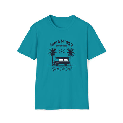 Santa Monica Surf Lifestyle |Beach Lifestyle Shirts | Summer Vibe Apparel Tropical Blue