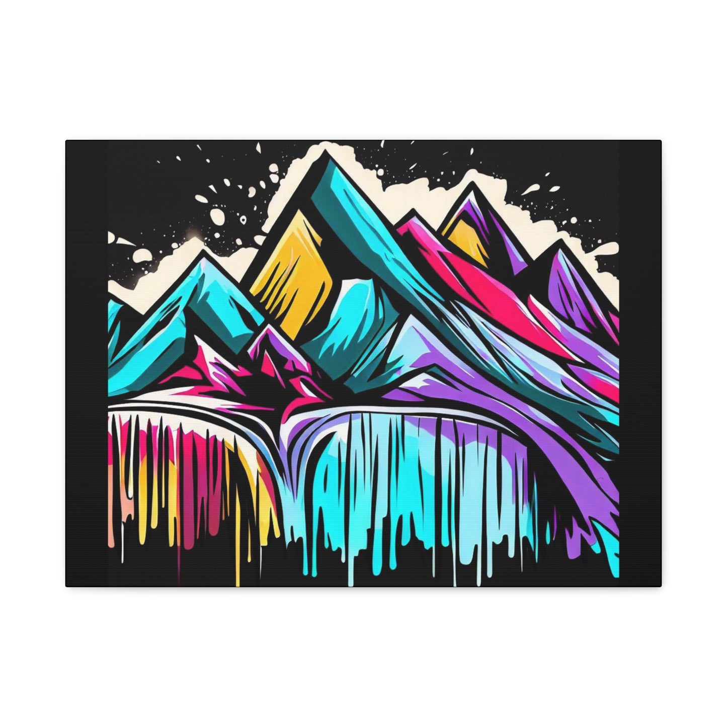 Graffiti Spray Can Mountain Painting