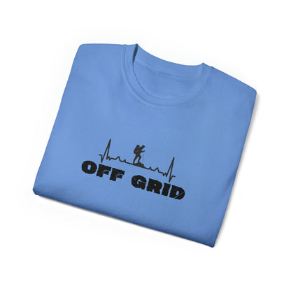 Off Grid T-Shirt, Outdoor Graphic T-shirt, Adventure T-Shirts, Nature Tees, Hiking T-Shirts, Camping Graphic Shirts, Mountain Tee Shirts - SaviTraviDesigns