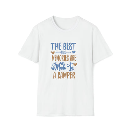 The Best Memories Are Made In The Camper |Beach Lifestyle Shirts | Summer Vibe Apparel White