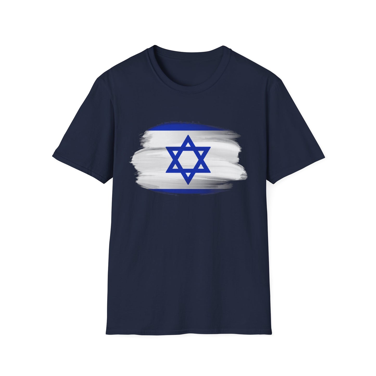 Israel Flag Graphic Tee Shirt Navy