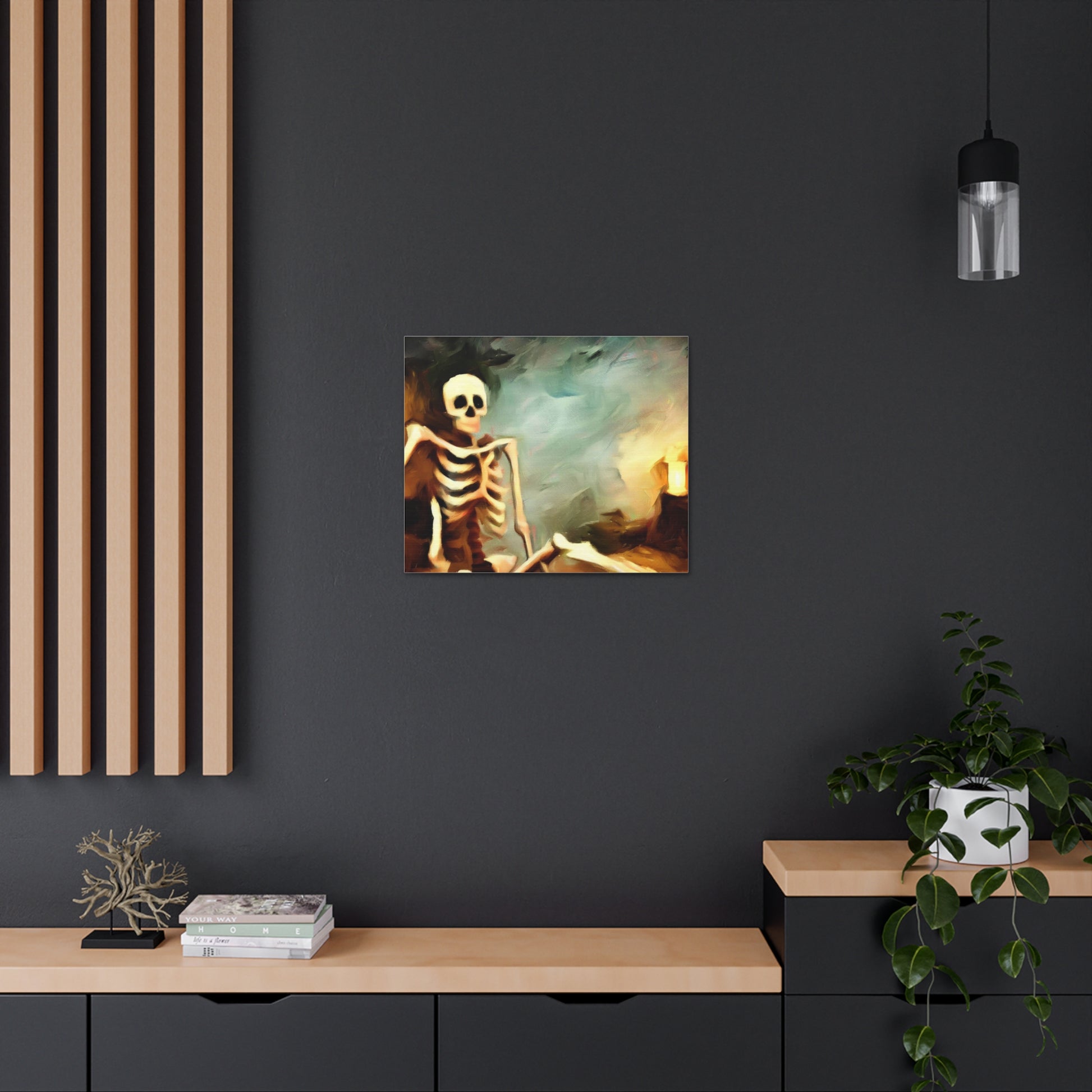 Halloween art, Skeleton canvas prints, Scary Halloween decor, Halloween home decor, Halloween wall, Gothic wall decor, Canvas Gallery Wraps - SaviTraviDesigns