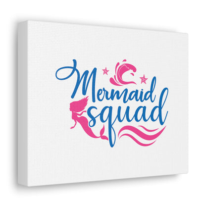 Mermaid Squad, Mermaid Wall Art, Coastal Mermaid Decor, Beach House Mermaid Signs, Nautical Mermaid Decor, Mermaid Nursery Wall Decor - SaviTraviDesigns