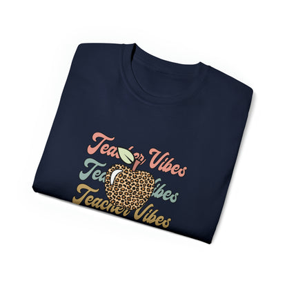 Teacher Vibes, Teacher Graphic Design Shirts, Educator T-Shirt Designs, Classroom Theme Shirts, Inspirational Teacher Tees, Teacher Appreciation Shirts - SaviTraviDesigns