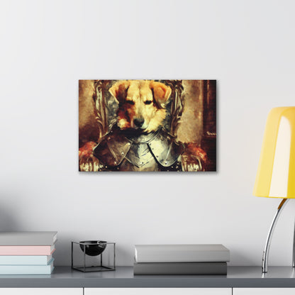 Fancy Dog, Canvas Dog Art, Dog Wall Art, Canine Canvas Art, Canvas Gallery Wraps