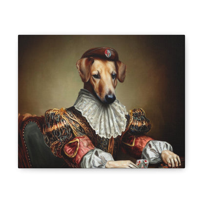 Fancy Dog, Canvas Dog Art, Dog Wall Art, Canine Canvas Art, Canvas Gallery Wraps 10″ x 8″ Premium Gallery Wraps (1.25″)