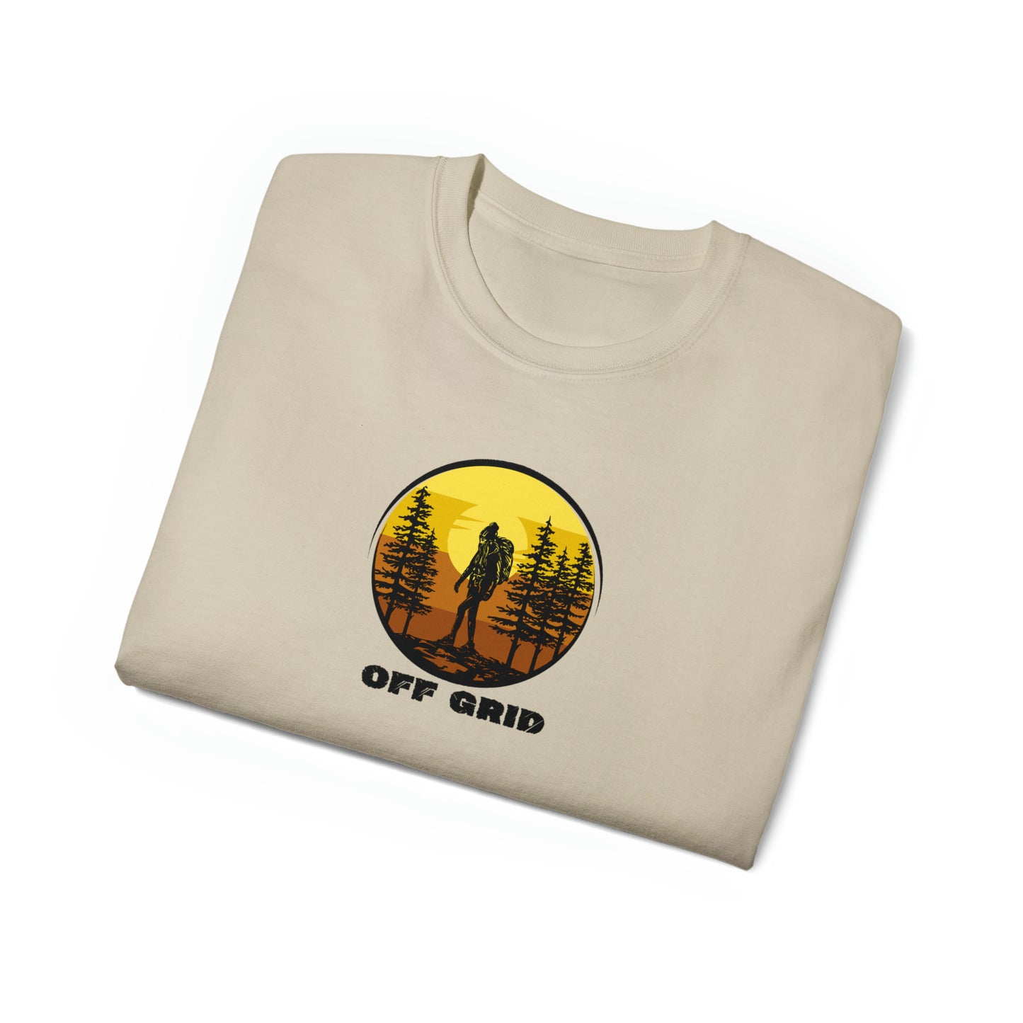 Off Grid T-Shirt, Outdoor Graphic T-shirt, Adventure T-Shirts, Nature Tees, Hiking T-Shirts, Camping Graphic Shirts, Mountain Tee Shirts - SaviTraviDesigns