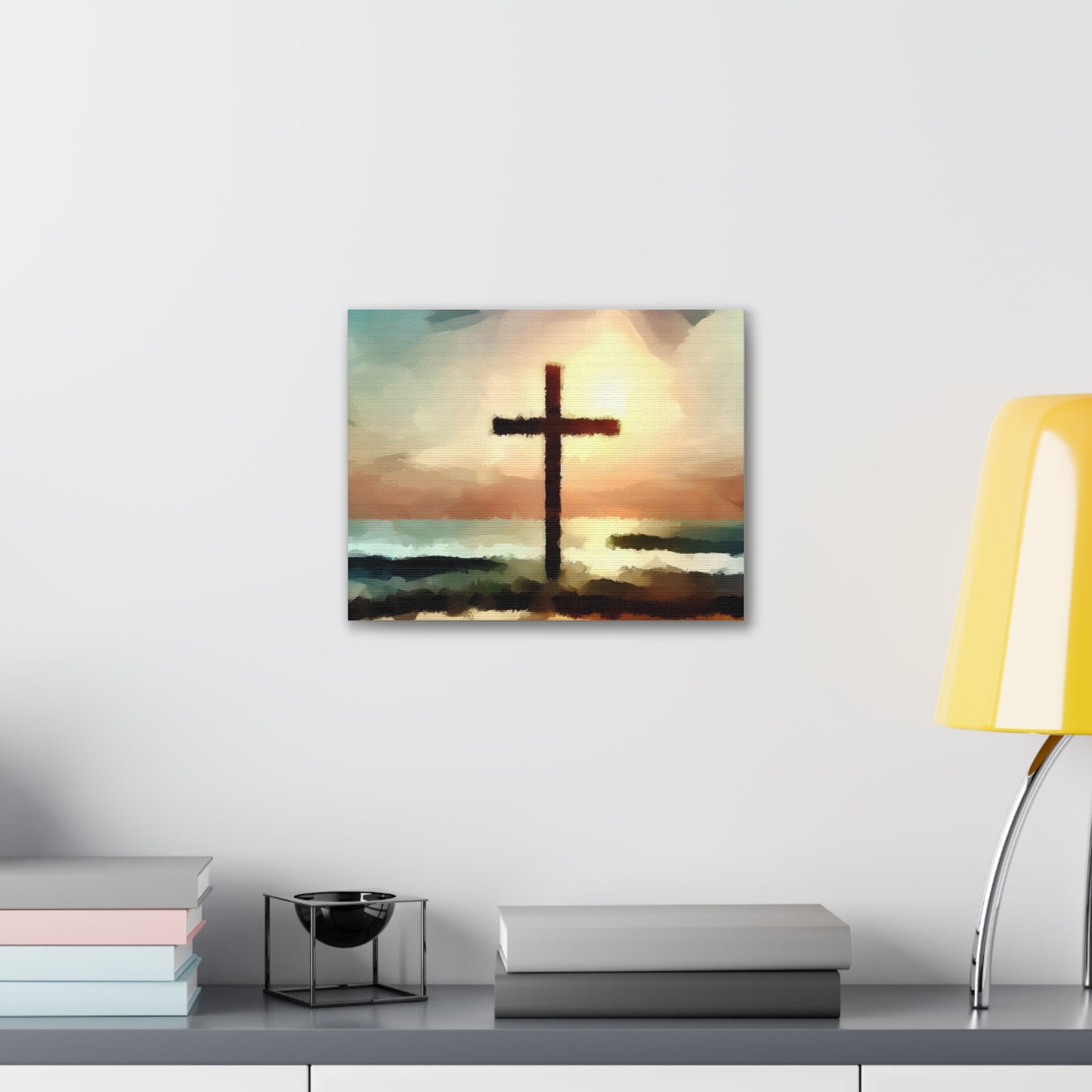 Christian wall art, Cross wall art, beach art, ocean art, Canvas Gallery Wraps - SaviTraviDesigns