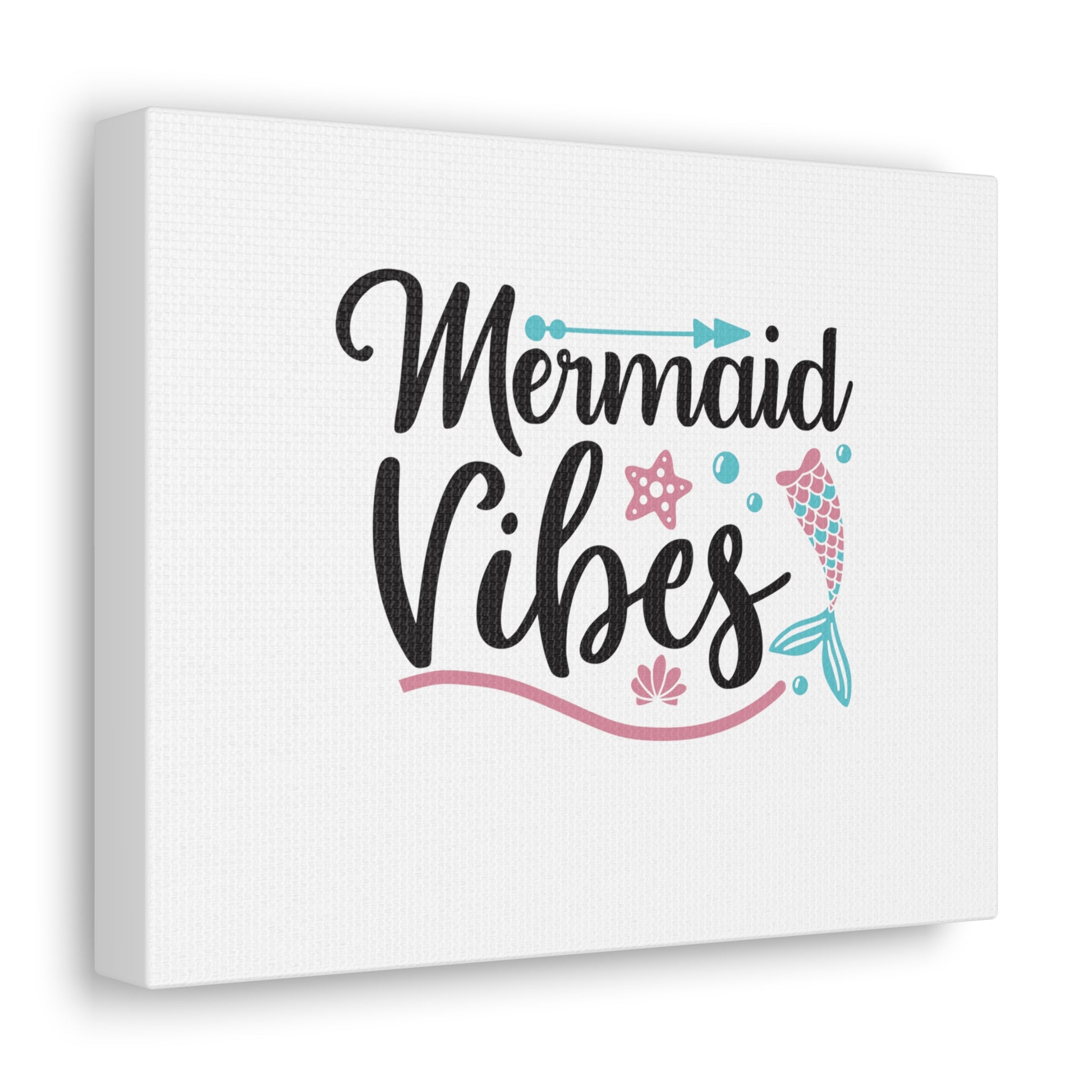 Mermaid Vibes, Mermaid Wall Art, Coastal Mermaid Decor, Beach House Mermaid Signs, Nautical Mermaid Decor, Mermaid Nursery Wall Decor - SaviTraviDesigns