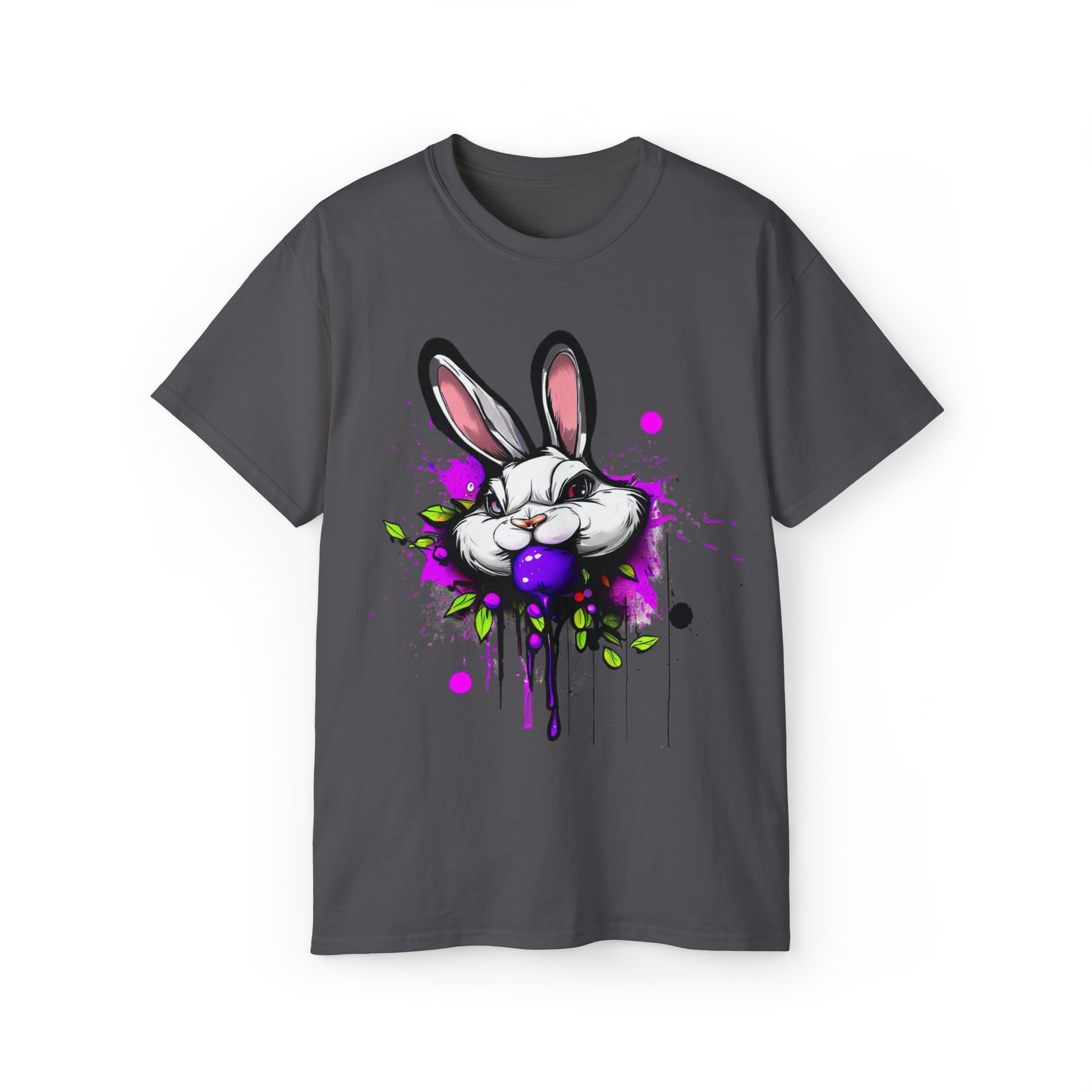 Graffiti shirt, Bunny shirt,  Urban Art T-Shirt, Purple Bunny - SaviTraviDesigns