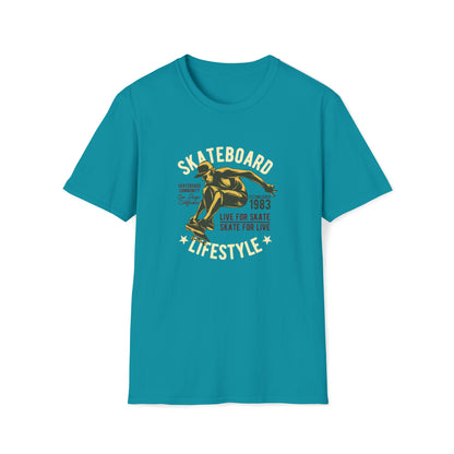 Skateboard Lifestyle |Beach Lifestyle Shirts | Summer Vibe Apparel Tropical Blue