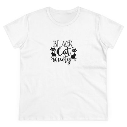 Black Cat Society, Halloween Graphic Shirts, Spooky Halloween Shirts, Scary Halloween Shirt Designs, Cute Halloween Graphic Tees, Funny Halloween Shirt Ideas White