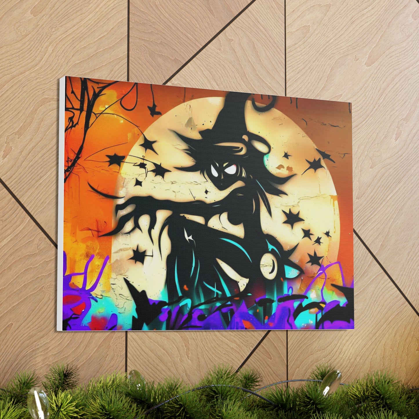 Halloween art, Witch canvas prints, Scary Halloween decor, Halloween home decor, Halloween wall, Gothic wall decor, Canvas Gallery Wraps - SaviTraviDesigns