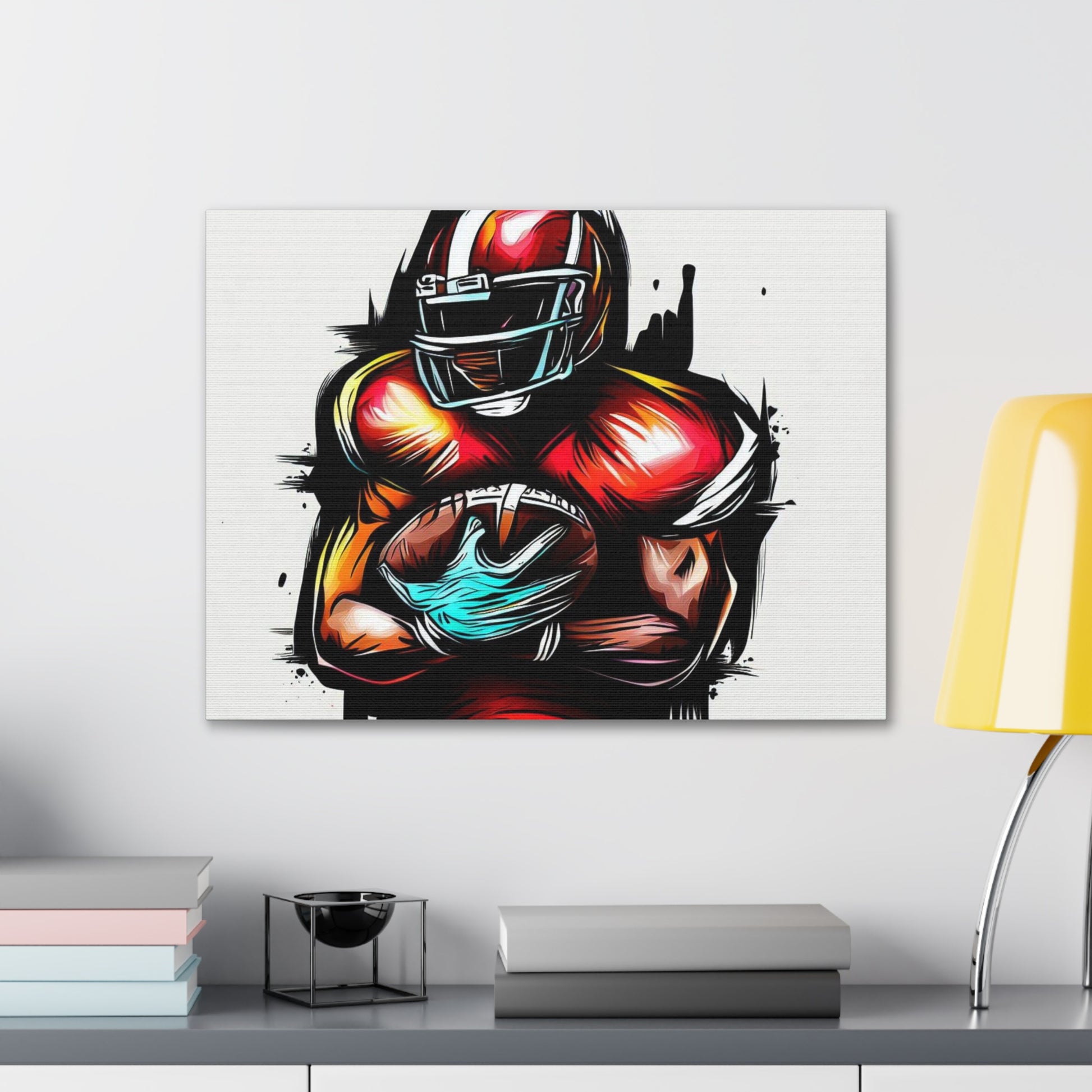 Football Player, Graffiti art prints, Street art canvas, Urban art decor, Graffiti-style wall art, Graffiti canvas prints, Street art posters - SaviTraviDesigns