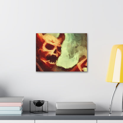 Halloween art, Demon canvas prints, Scary Halloween decor, Halloween home decor, Halloween wall, Gothic wall decor, Canvas Gallery Wraps - SaviTraviDesigns