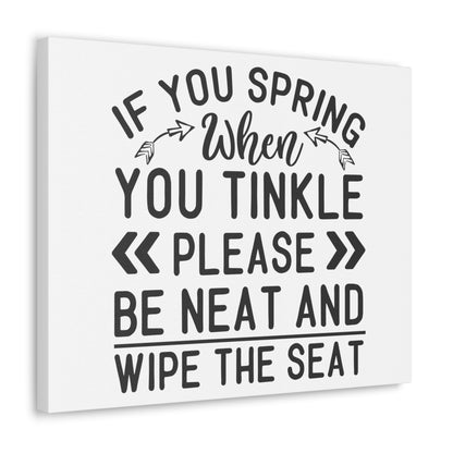 Be Neat Wipe The Seat, Rustic Bathroom Decor, Farmhouse Bathroom Signs, Modern Bathroom Wall Decor, Funny Bathroom Signs, Bathroom Wall Art Ideas - SaviTraviDesigns