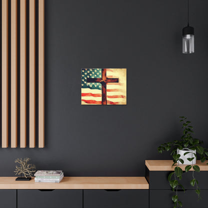 Christian wall art, Flag wall art, Canvas Gallery Wraps - SaviTraviDesigns