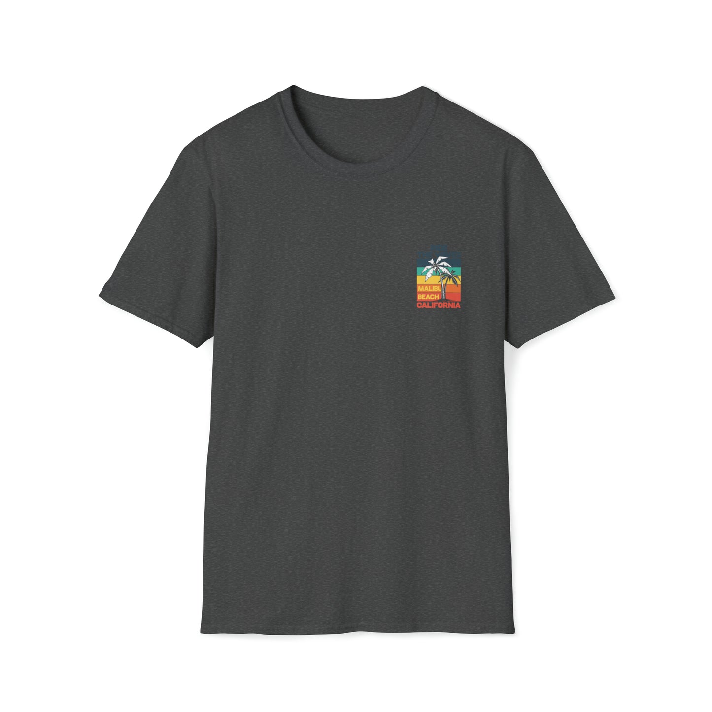 Ride The Waves Malibu Beach |Beach Lifestyle Shirts | Summer Vibe Apparel Dark Heather