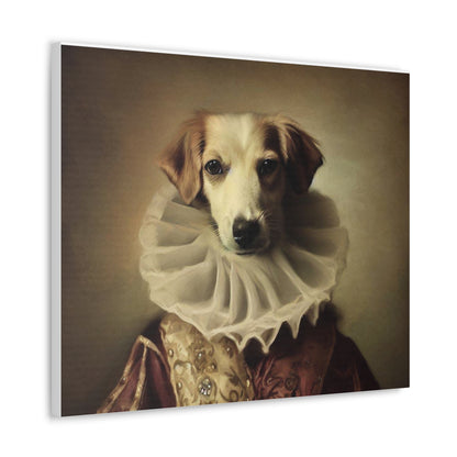 Fancy Dog, Canvas Dog Art, Dog Wall Art, Canine Canvas Art, Canvas Gallery Wraps