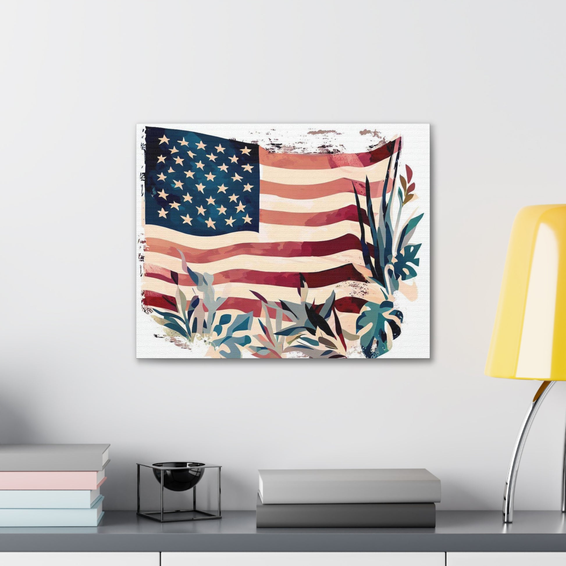 American Flag wall art, Flag wall art, Canvas Gallery Wraps - SaviTraviDesigns