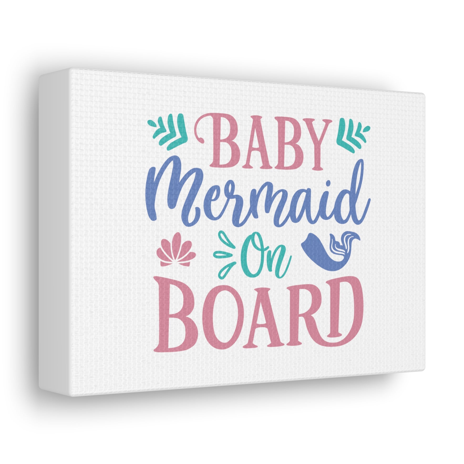 Baby Mermaid On Board, Mermaid Wall Art, Coastal Mermaid Decor, Beach House Mermaid Signs, Nautical Mermaid Decor, Mermaid Nursery Wall Decor - SaviTraviDesigns