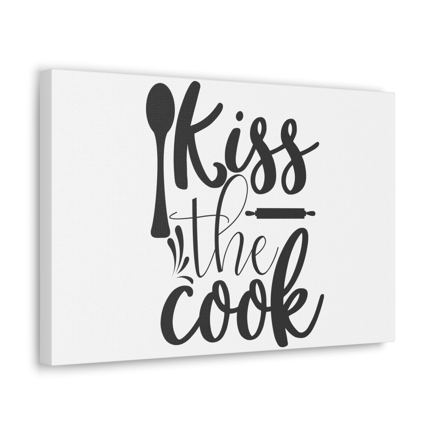 Kiss The Cook, Kitchen quote canvas prints, Kitchen wall decor quotes, Kitchen canvas art, Funny kitchen quotes on canvas, Inspirational kitchen quotes