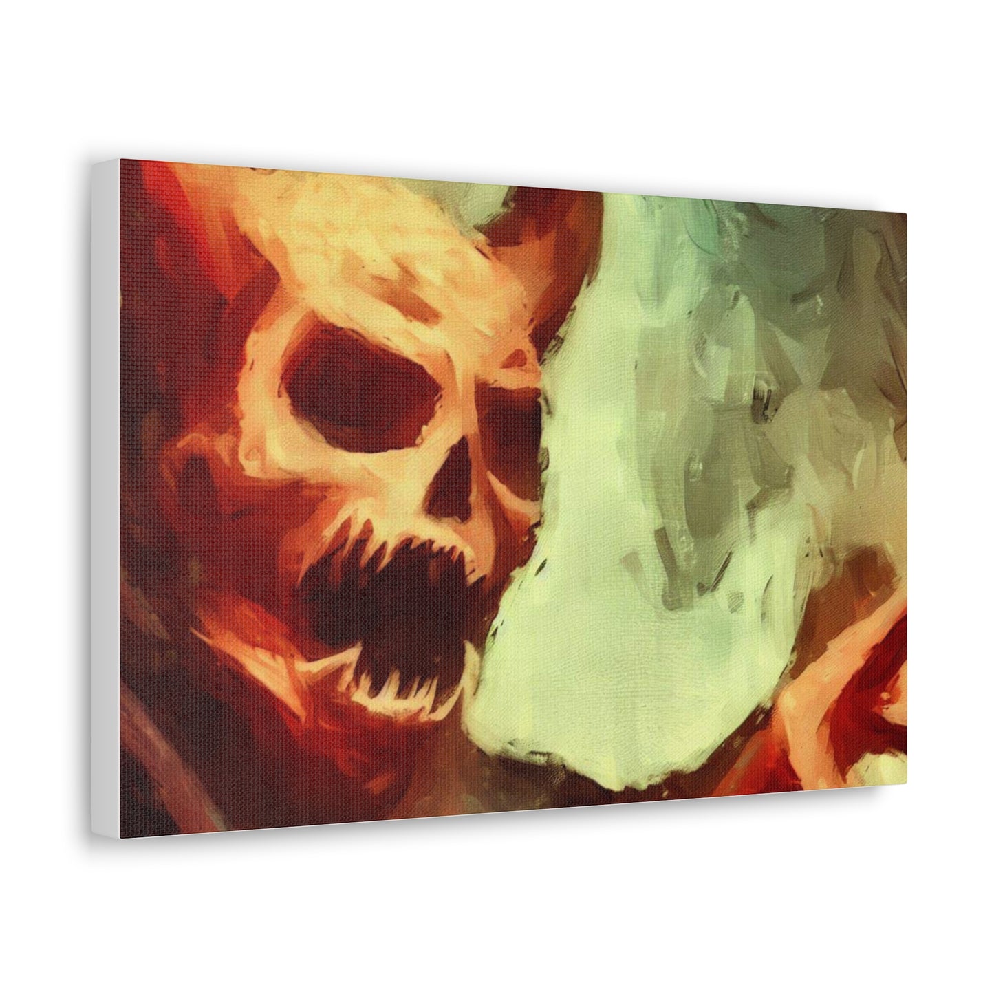 Halloween art, Demon canvas prints, Scary Halloween decor, Halloween home decor, Halloween wall, Gothic wall decor, Canvas Gallery Wraps - SaviTraviDesigns