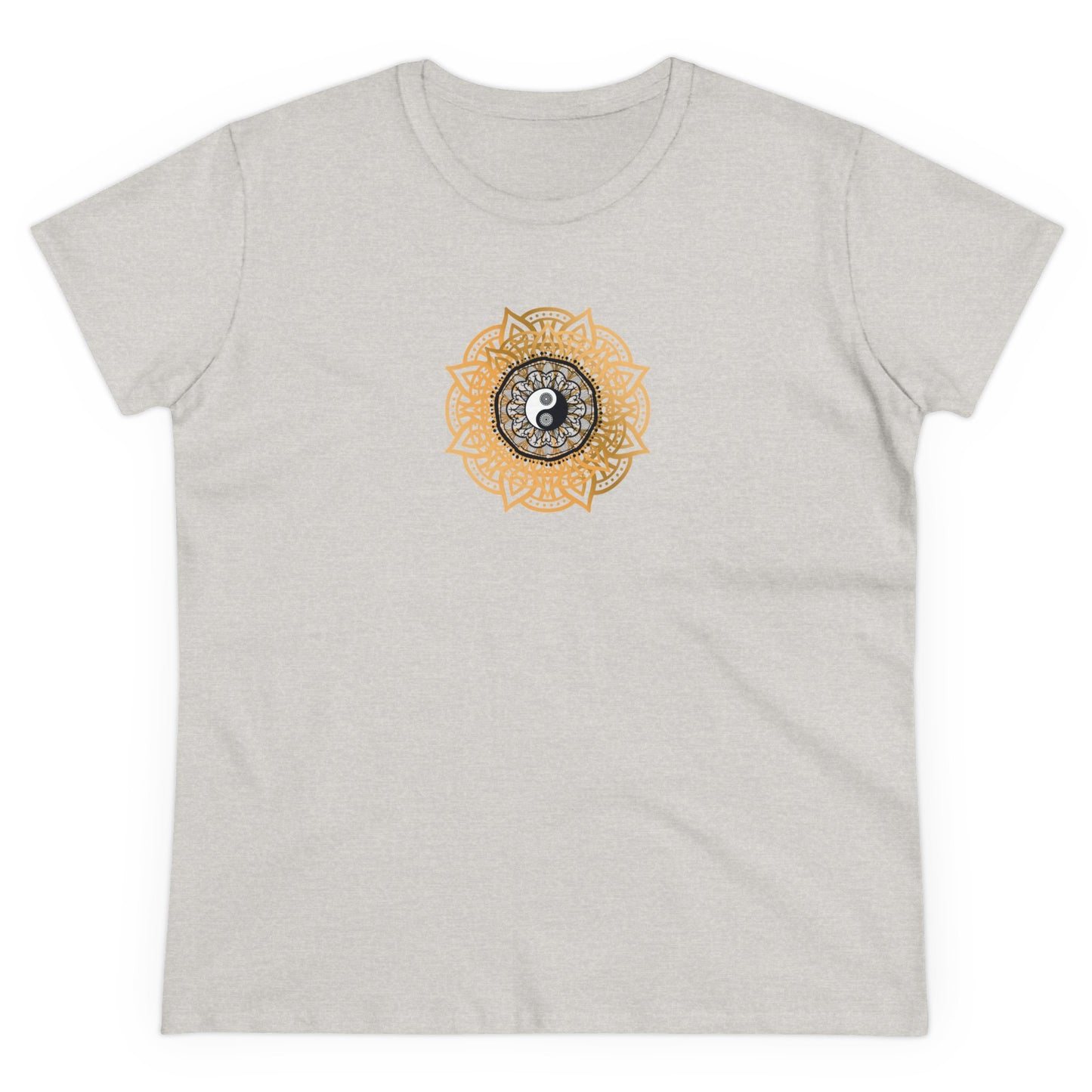 Namaste Energy Yoga and Mandala Design T Shirt with Boho Style