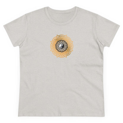 Namaste Energy Yoga and Mandala Design T Shirt with Boho Style