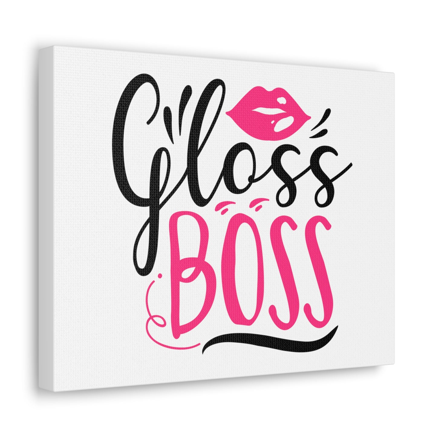 Gloss Boss, Beauty quotes, Inspirational quotes, Motivational quotes, Positive affirmations, Self-love quotes, Inner beauty, Beauty and confidence 14″ x 11″ Premium Gallery Wraps (1.25″)