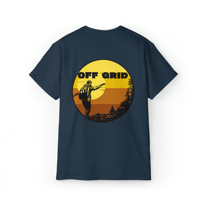 Off Grid T-Shirt, Outdoor Graphic T-shirt, Adventure T-Shirts, Nature Tees, Hiking T-Shirts, Camping Graphic Shirts, Mountain Tee Shirts - SaviTraviDesigns