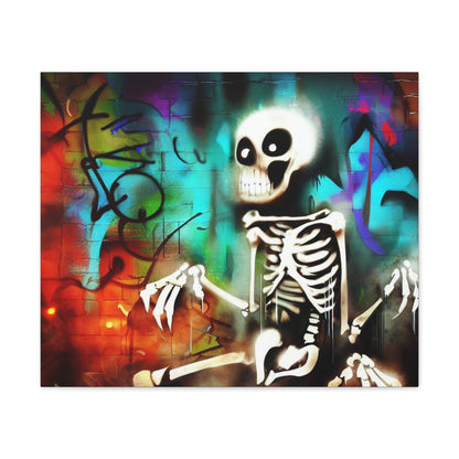 Halloween art, Skeleton canvas prints, Scary Halloween decor, Halloween home decor, Halloween wall, Gothic wall decor, Canvas Gallery Wraps - SaviTraviDesigns