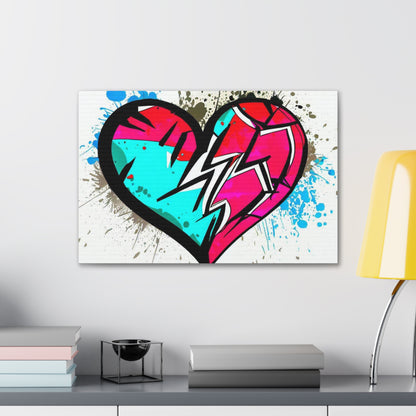 Broken Heart- Graffiti Spray Can Art