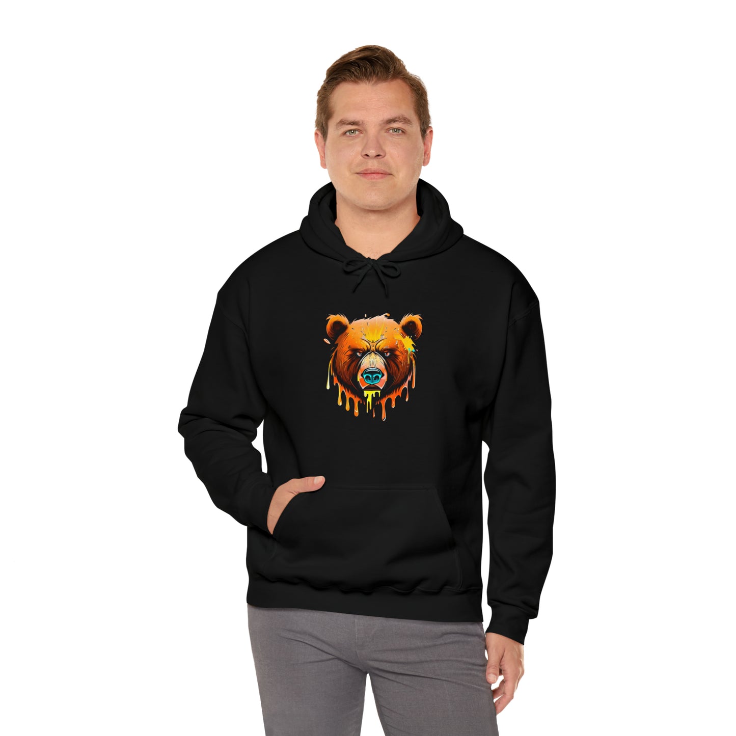 Bear Hoodie, Graffiti Graphic Shirt, Street Art, Urban Art, Unisex Hooded Sweatshirt, Bear Hoodie