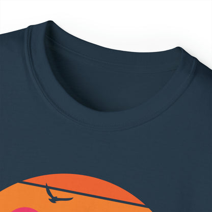 Sunset Camping Silhouette | Hiking & Camping Tee | Nature-Inspired Outdoor Apparel