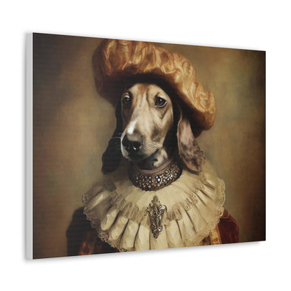 Fancy Dog, Canvas Dog Art, Dog Wall Art, Canine Canvas Art, Canvas Gallery Wraps