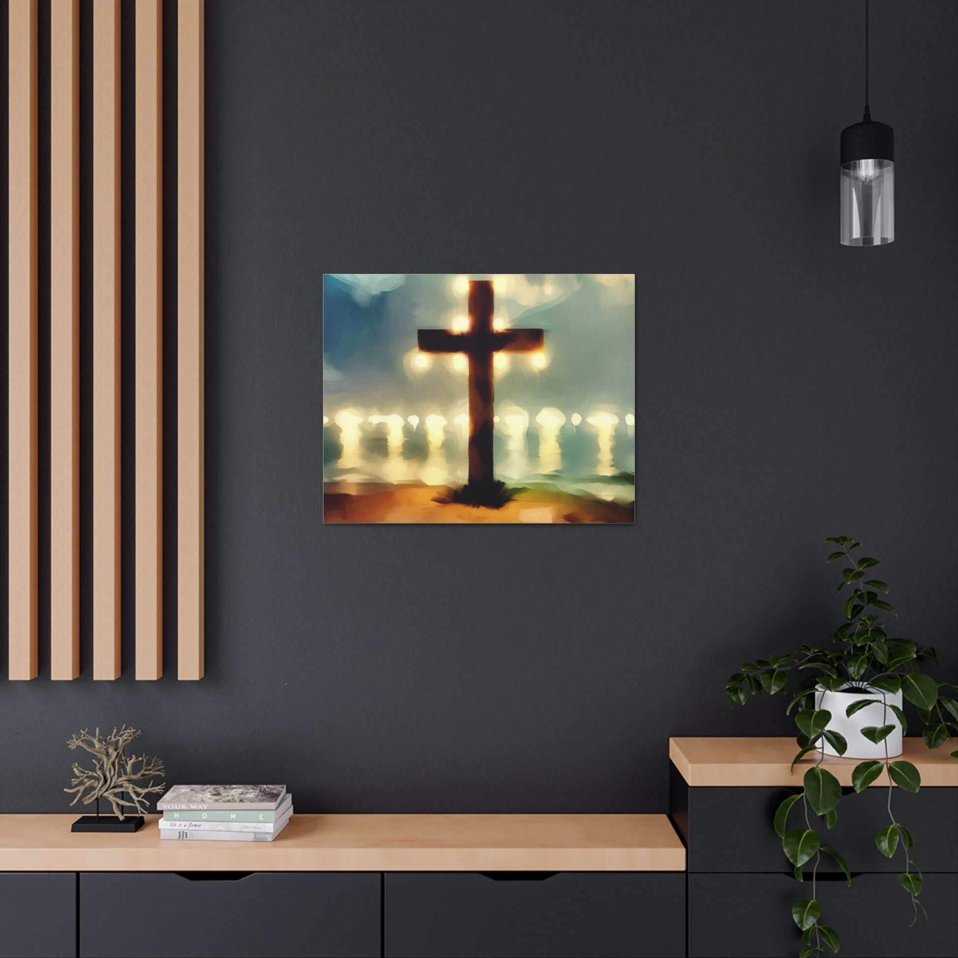 Christian wall art, Cross wall art, Beach art, Canvas Gallery Wrap - SaviTraviDesigns