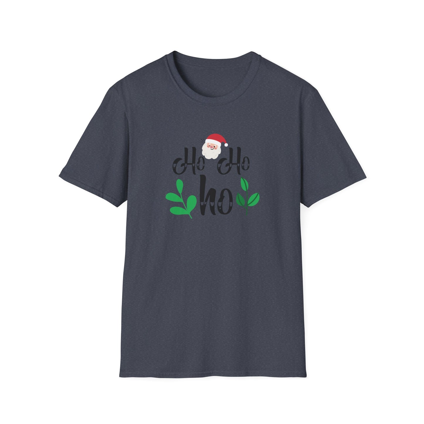 Ho Ho Ho Holiday Graphic T Shirt Heather Navy