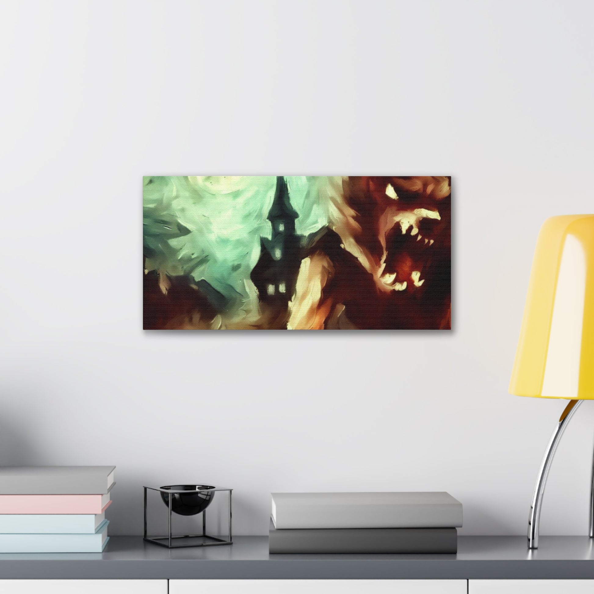 Halloween art, Werewolf canvas prints, Scary Halloween decor, Halloween home decor, Halloween wall, Gothic wall decor, Canvas Gallery Wraps - SaviTraviDesigns