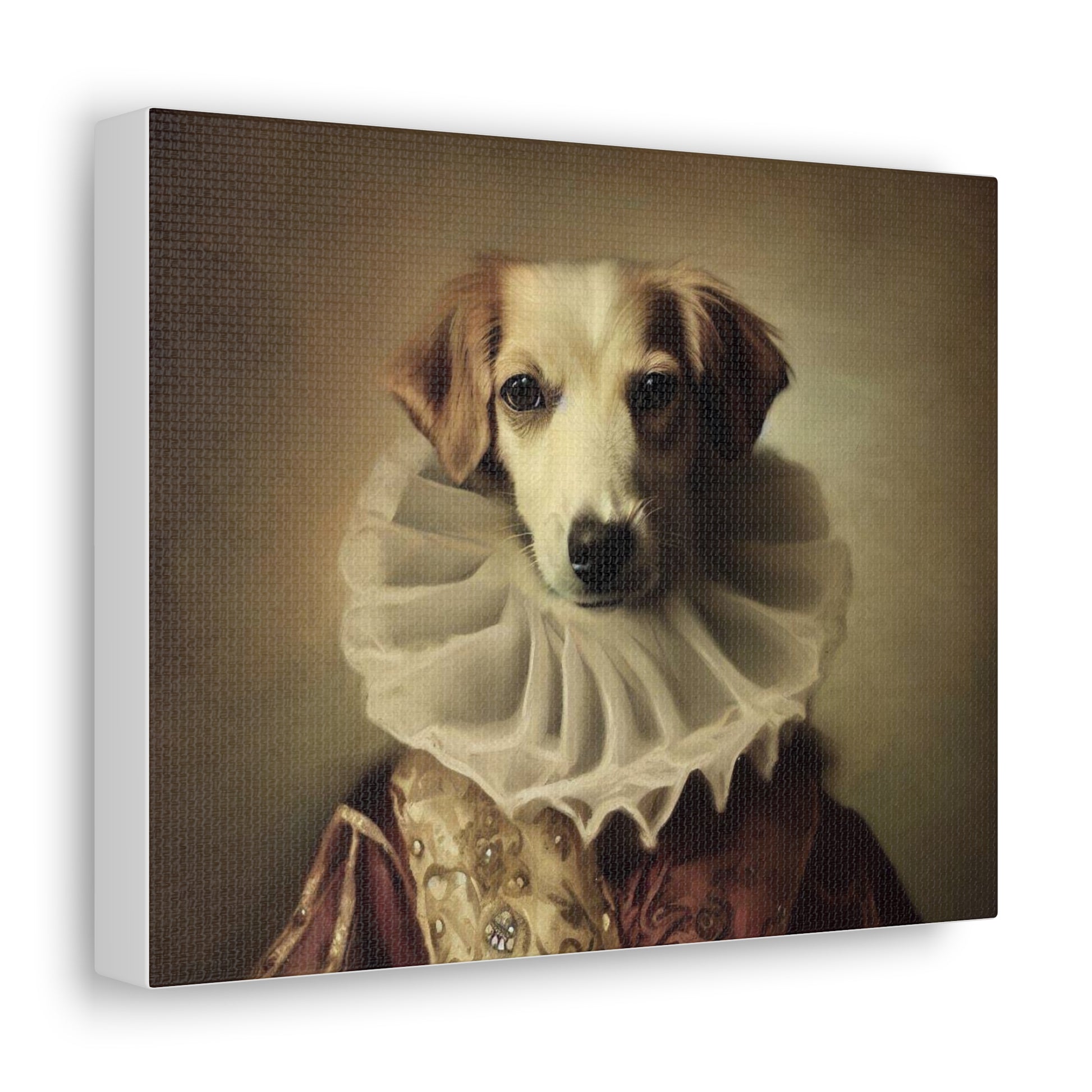 Fancy Dog, Canvas Dog Art, Dog Wall Art, Canine Canvas Art, Canvas Gallery Wraps