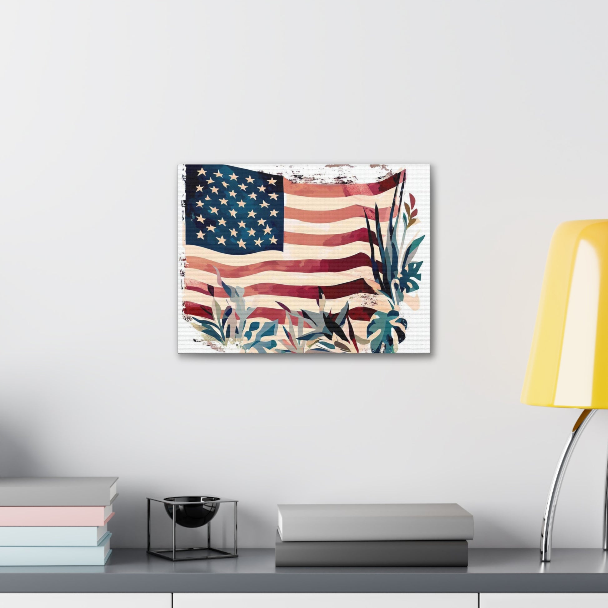 American Flag wall art, Flag wall art, Canvas Gallery Wraps - SaviTraviDesigns