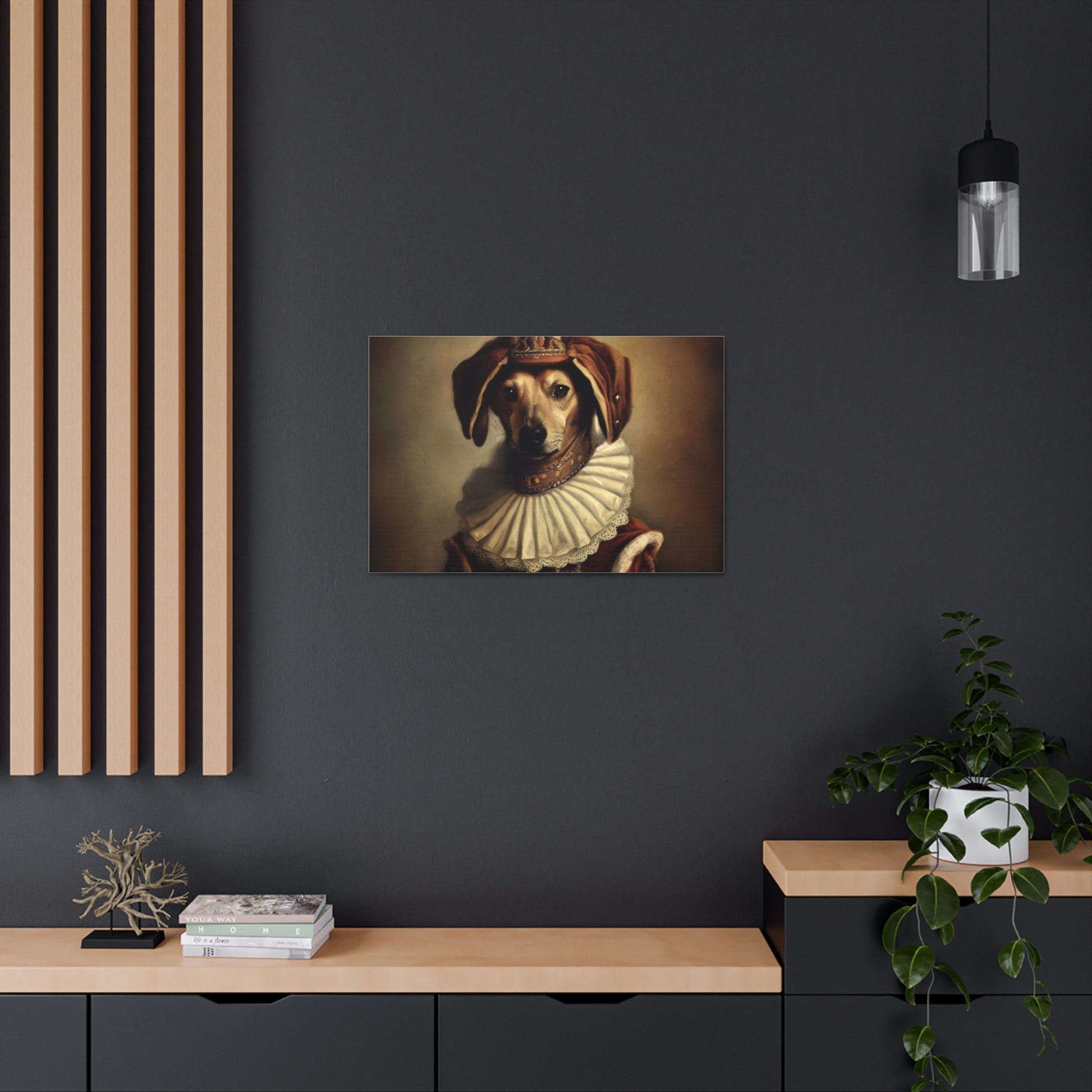 Fancy Dog, Canvas Dog Art, Dog Wall Art, Canine Canvas Art,Canvas Gallery Wraps, Pet Art