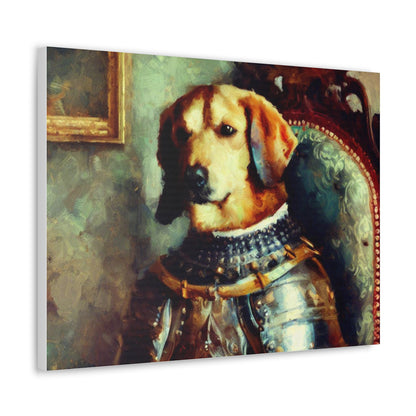 Fancy Dog, Canvas Dog Art, Dog Wall Art, Canine Canvas Art, Canvas Gallery Wraps