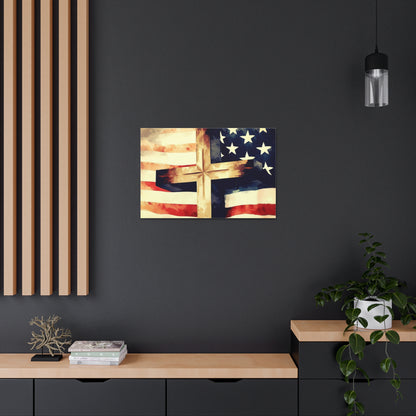 Christian wall art, Flag wall art, Canvas Gallery Wraps - SaviTraviDesigns