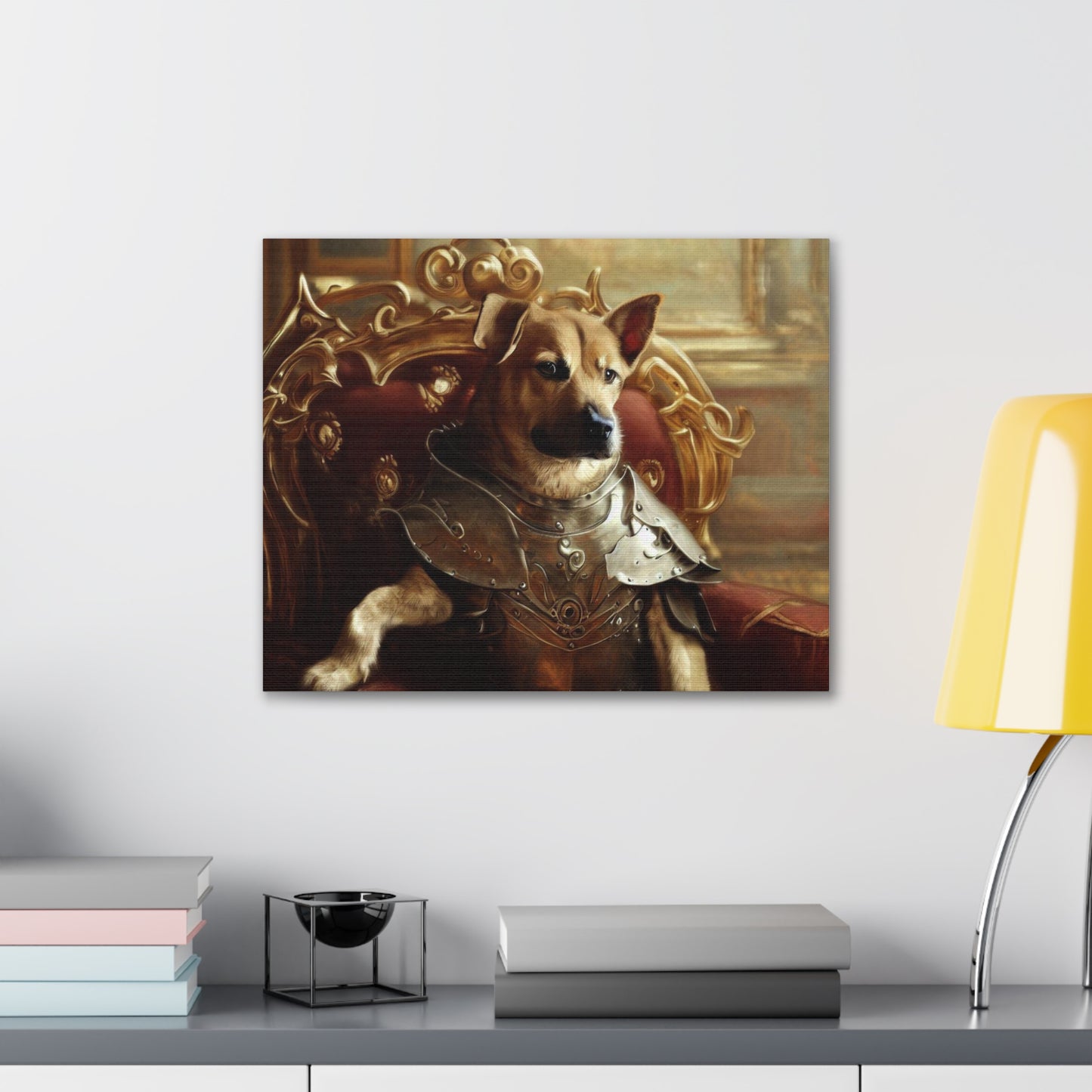 Fancy Dog, Canvas Dog Art, Dog Wall Art, Canine Canvas ArtCanvas Gallery Wraps - SaviTraviDesigns